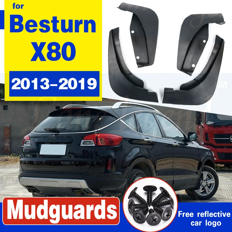 4PCS Mud Flaps For Besturn X80 2013 2014 2015 2016 2017 2018 Mudflaps MudFlap Splash Guards Fender Mudguards Front Rear