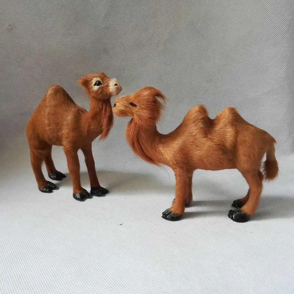 lifelike camel toy polyethylene&furs hard model handicraft Dromedary or Bactrian camel model b0769