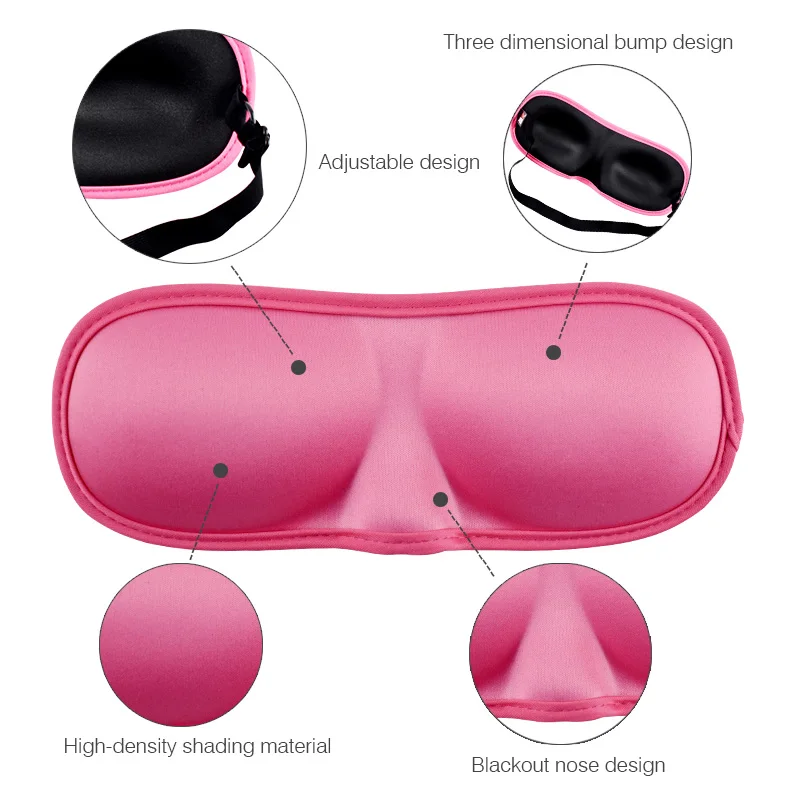 Soft Breathable Eye Care 3D Sleep Mask Cover Blindfold Accessory Eyeshade Sleeping Travel Eye Mask Eyepatch Eyewear Mask