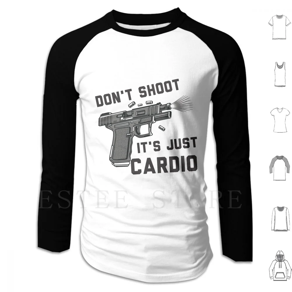 Don't Shoot It's Just Cardio Hoodies Cardio Shoot Dont Shoot Equality Skin Color Running Run Exercice Police