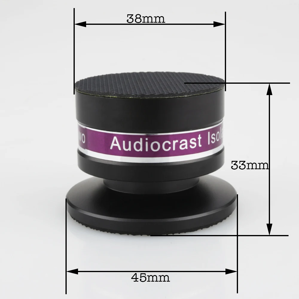 Neue 4PCS IF03S/IF03B Aluminium Schwarz & silber Stoßfest Spike + Pad Isolation Stehen HiFi Verstärker