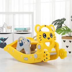 Chaise à bascule multifonction pour bébé, toboggan intérieur pour enfants, jouets animaux, cadeaux d'anniversaire pour bébé de 1 à 4 ans