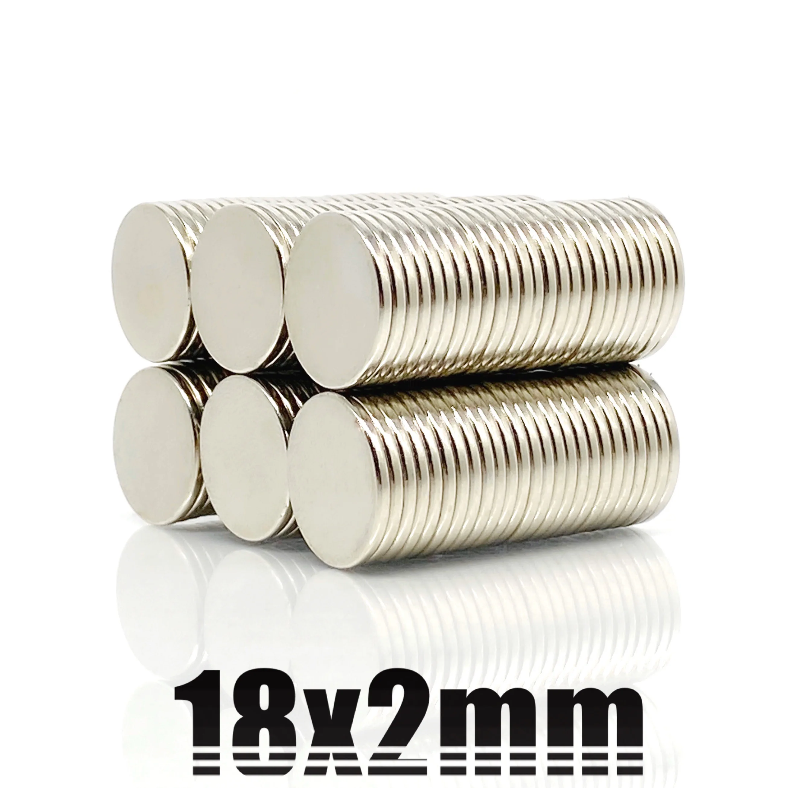 

5-200Pcs 18x2 Neodymium Magnet 18mm x 2mm N35 NdFeB Round Super Powerful Strong Permanent Magnetic imanes Disc 18*2mm