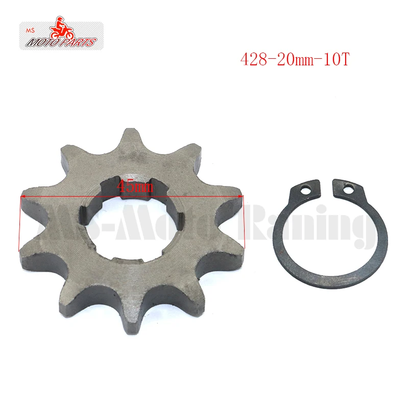 428#10-19 Tooth 20mm ID Front Engine Sprocket for Stomp YCF Upower Dirt Pit Bike ATV Quad Go Kart Moped Buggy Scooter Motorcycle