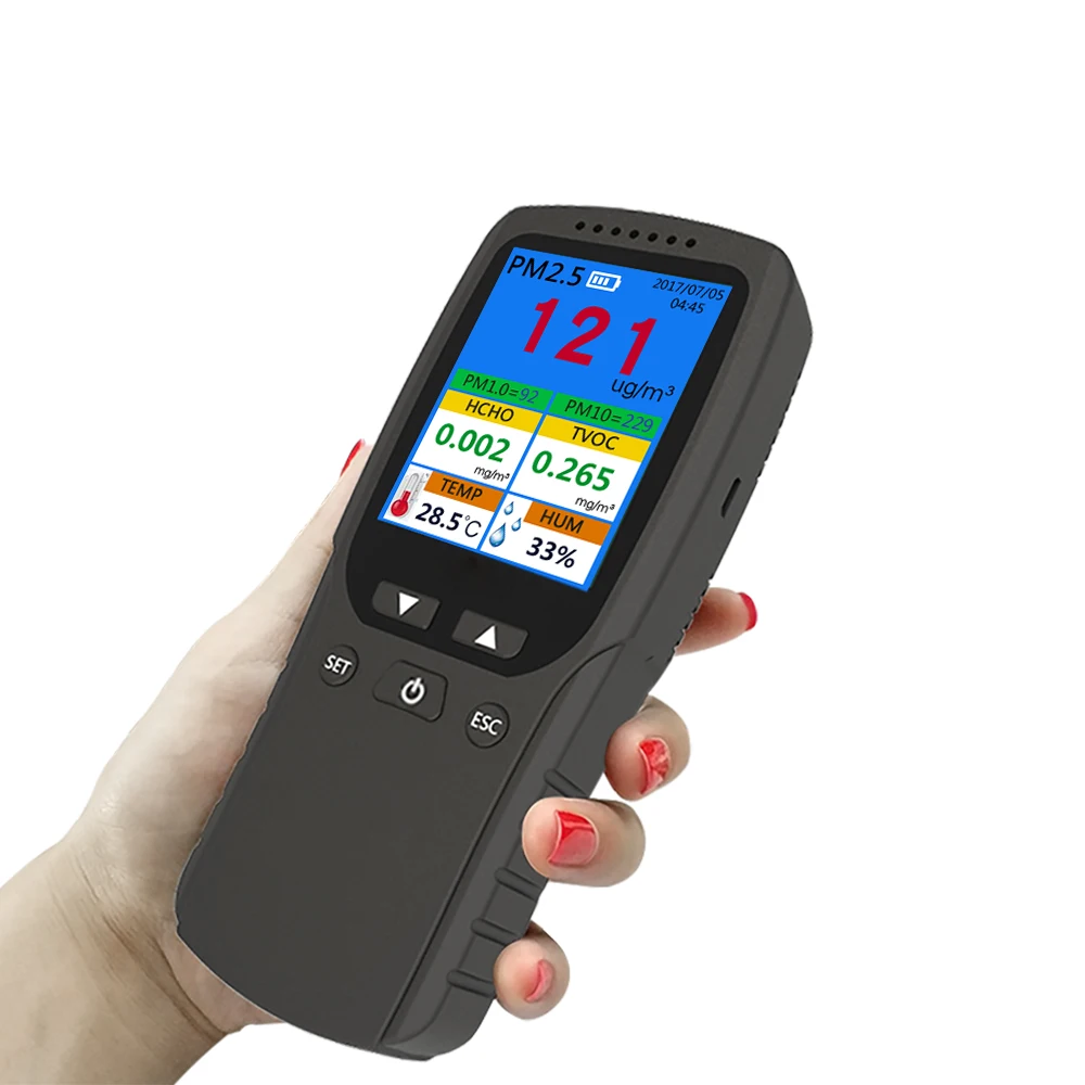 Dienmern New DM106 Portable PM2.5 Quality Detector Formaldehyde TVOC Sensor Tester, Temperature and Humidity 2 in 1, Hot Selling