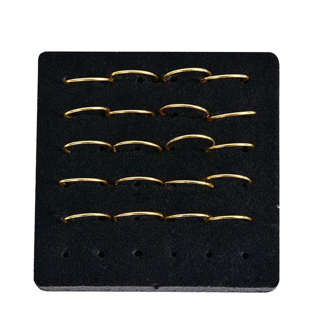 20PCS 925 Silver Nose Ring Lip Piercing Jewelry For Women Cartilage Helix Hoop Small Tiny Seamless Body Piercing Supplies