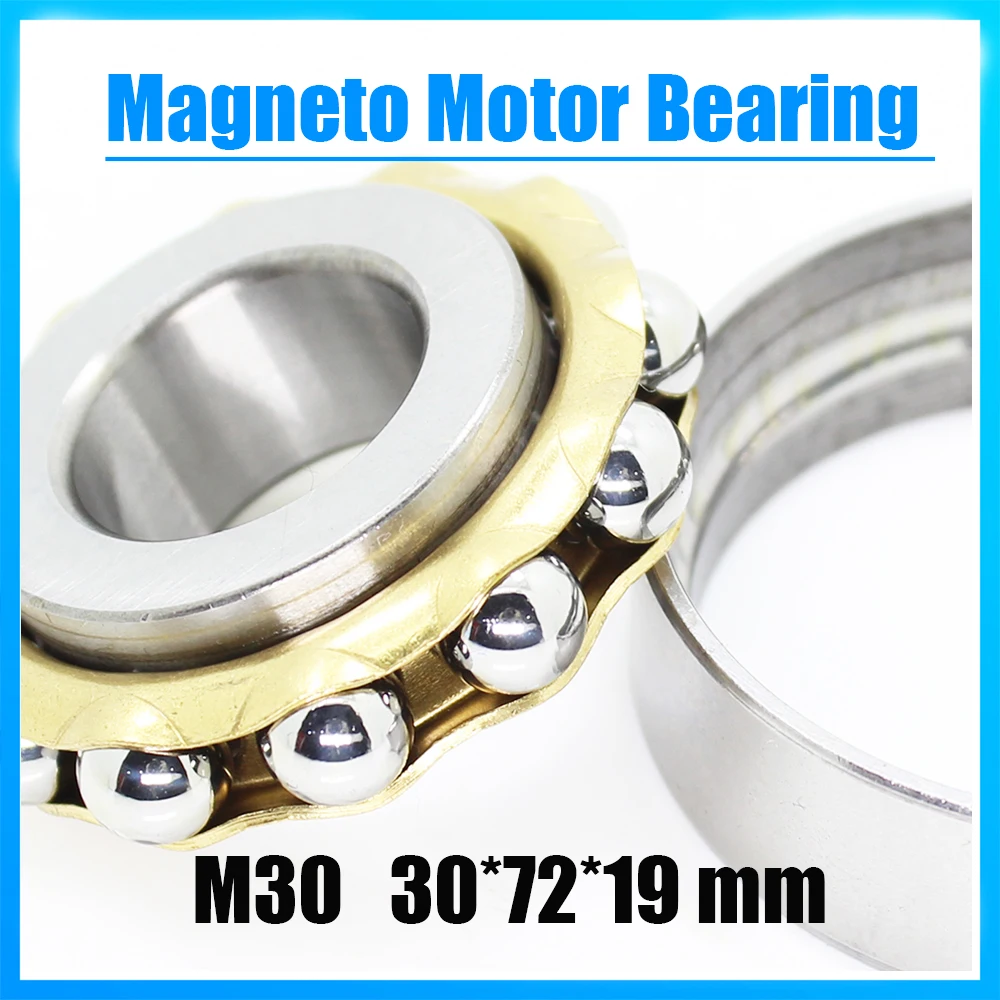 

M30 Magneto Bearing 30*72*19 mm ( 1 PC ) Angular Contact Separate Permanent Motor Ball Bearings