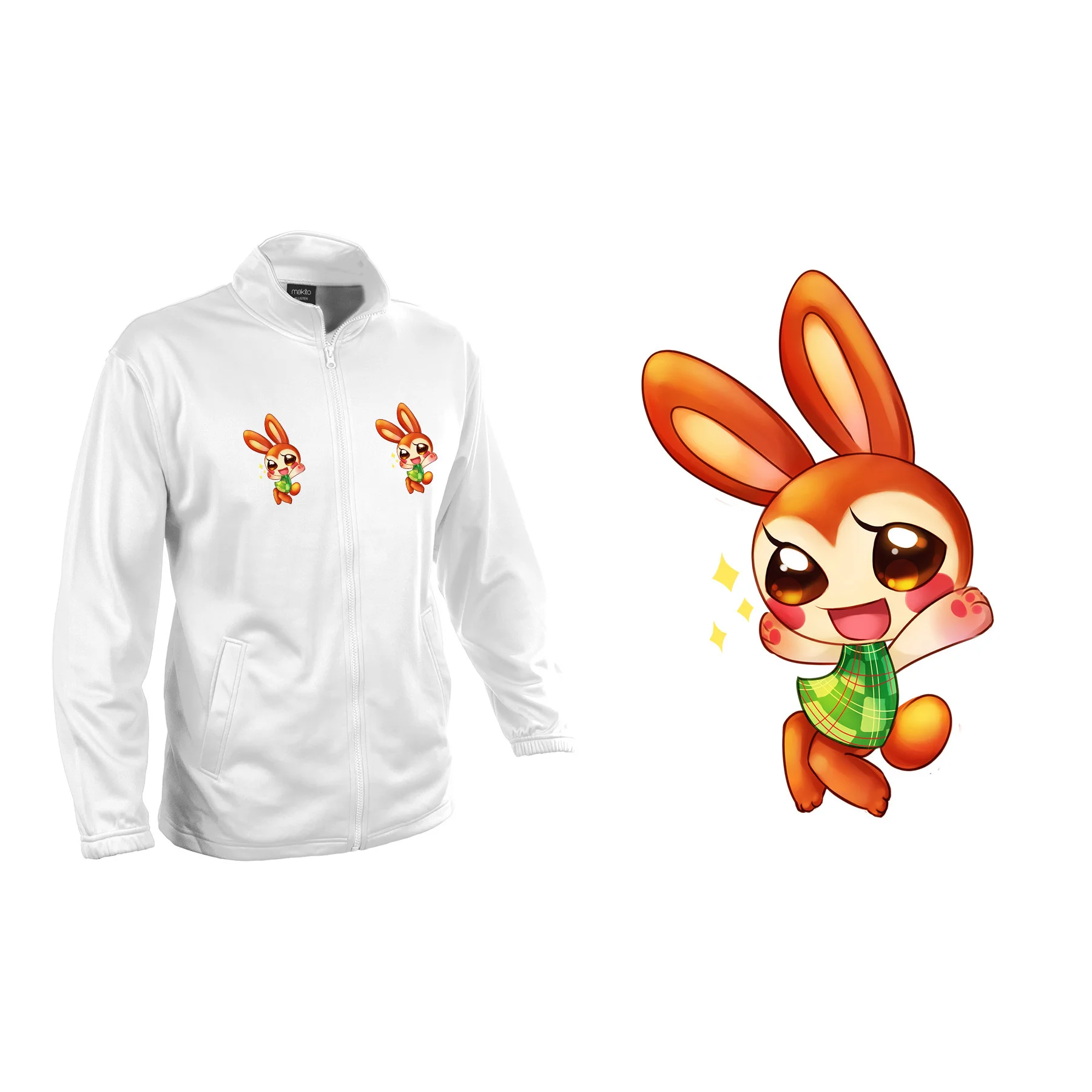 Jacket TECNICA 2 DRAWINGS BUNNY CHIBI VERY CUQUI jacket