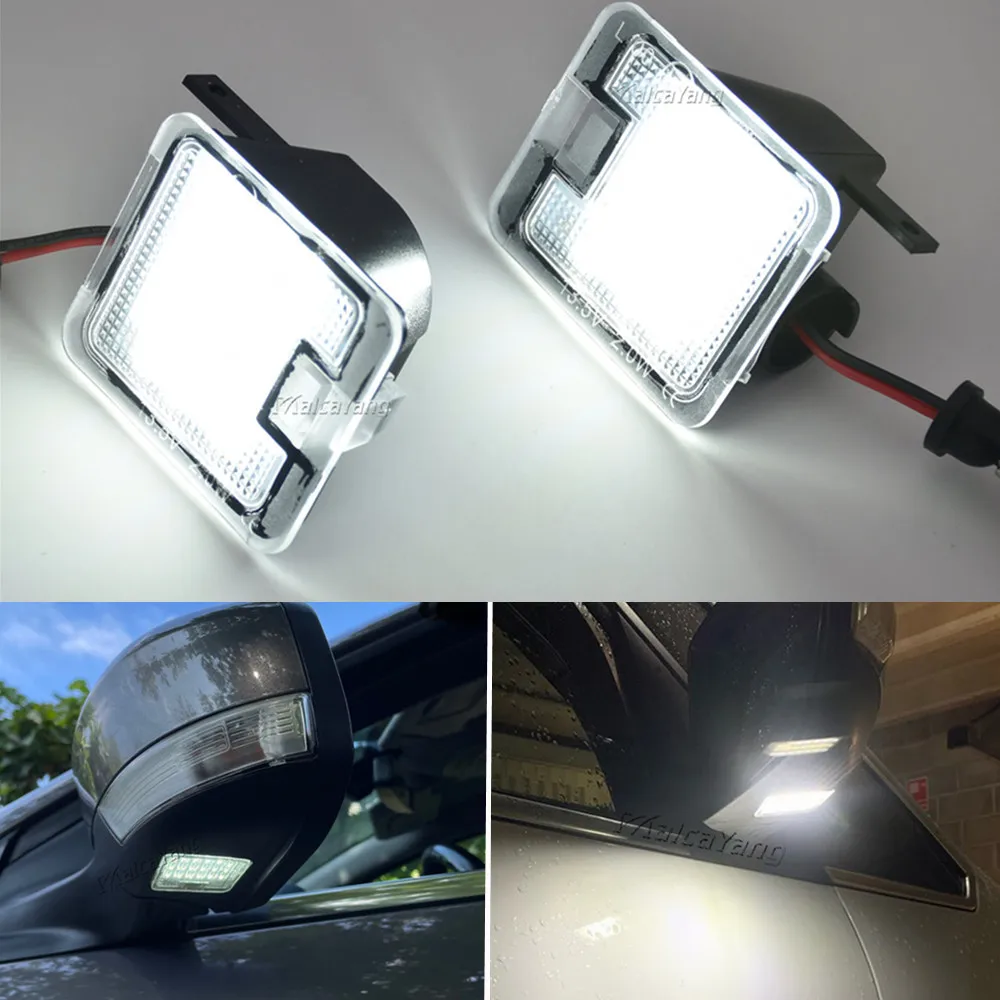 Lumière de bienvenue LED pour porte de voiture, lumière sous le rétroviseur latéral, pour Ford Focus 3 Kuga 2 s-max WA6 2 Mondeo 4 5 Grand c-max 2 Escape