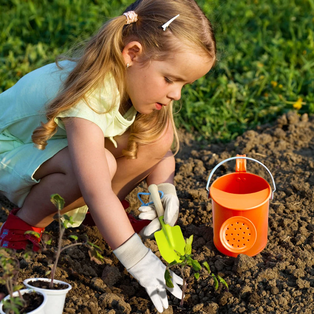 1 Set Kinder Gartengeräte Alle In Einem Durable Tragbare Gartengeräte Tote Schaufel Rake Kelle Kit Pädagogisches Kinder Geschenk