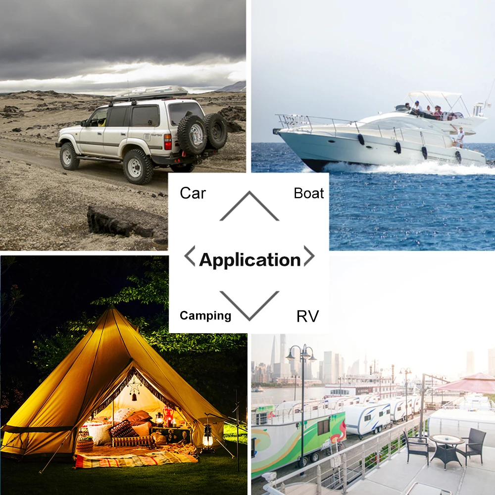 100W Flexible Solar Panel Monocrystalline Silicon 50W 100 Watt Solar Panels For Boat Car Motorhome Yacht 12v/24V Battery Charge