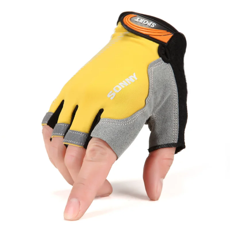 Fitness Gloves Half Finger Men and Women Summer Thin Equipment Training Bicycle Horizontal Bar Cause Upward Anti-Cocoon Non-Slip