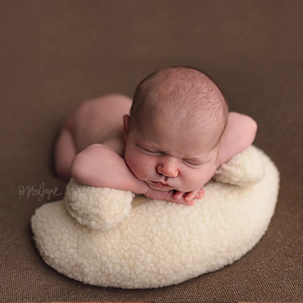 Almohada de pose de Luna para recién nacido, accesorios de fotografía, accesorios para sesión de fotos de bebé, accesorio de fotografía