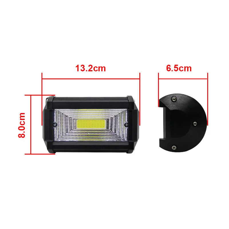 New Super Bright 72W COB Flood Luces Auto Led Barra Led Auto Lights Auto Led Accessories