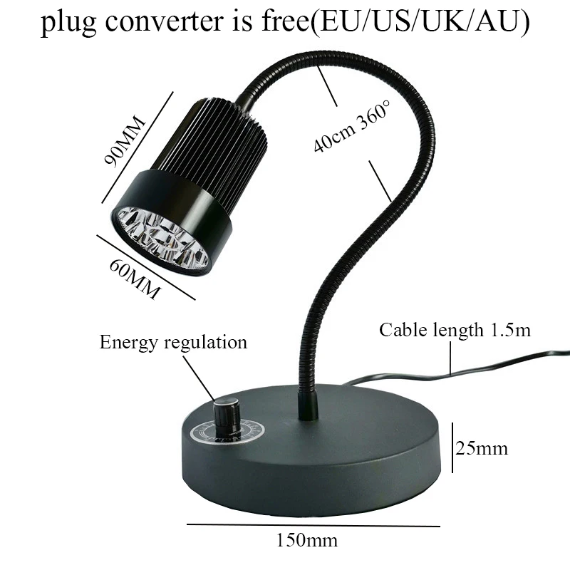 395nm UV LED 경화 램프, 365nm, 405nm, 조정 가능한 에너지 수리, 자외선 녹색 오일, 솔더 스크린 접착제, PCB 본딩