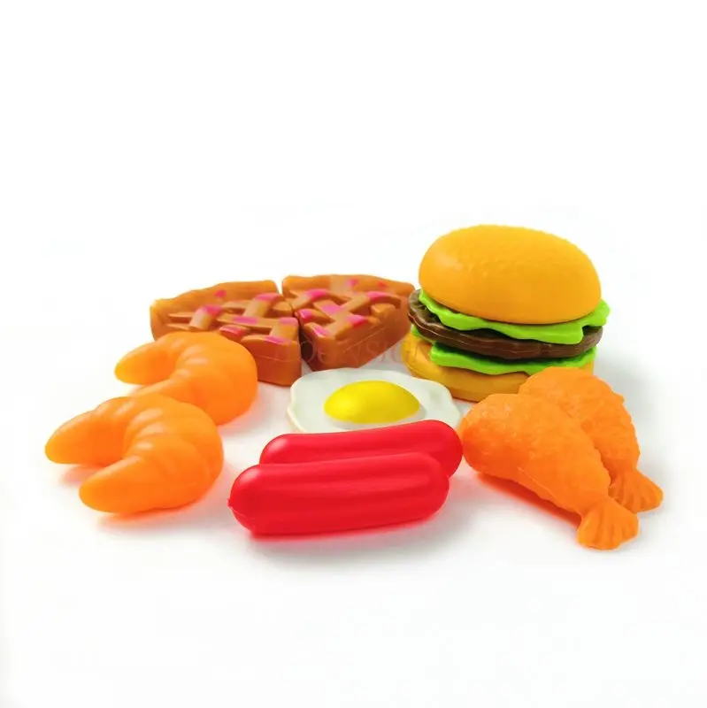 Simulation alimentaire Omelette Croissant crevettes frites jouer jouets maison pour enfants 2021