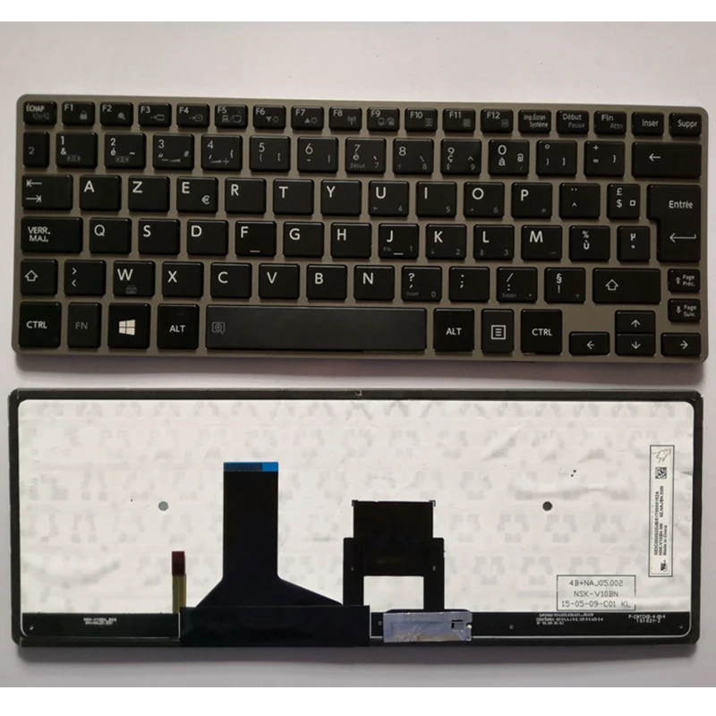 Francuska klawiatura Azerty dla Toshiba Portege Z30 Z30T A B C Z30-A Z30-C Z30T-C BE FR — zdjęcie 3
