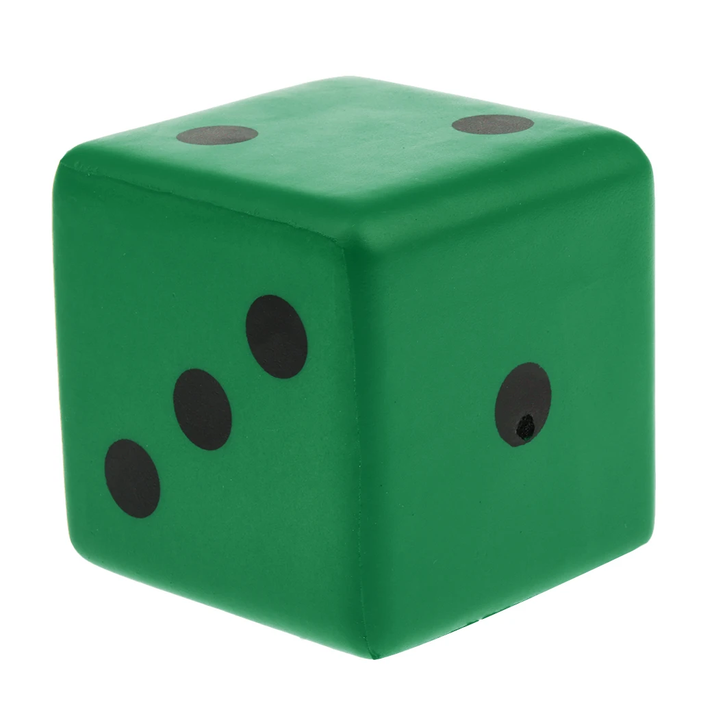 Sponge Dice Foam Dot Dice Playing Dice Spot Dice for Math Teaching Vent Puzzle Educational Toy 8cmx8cmx8cm