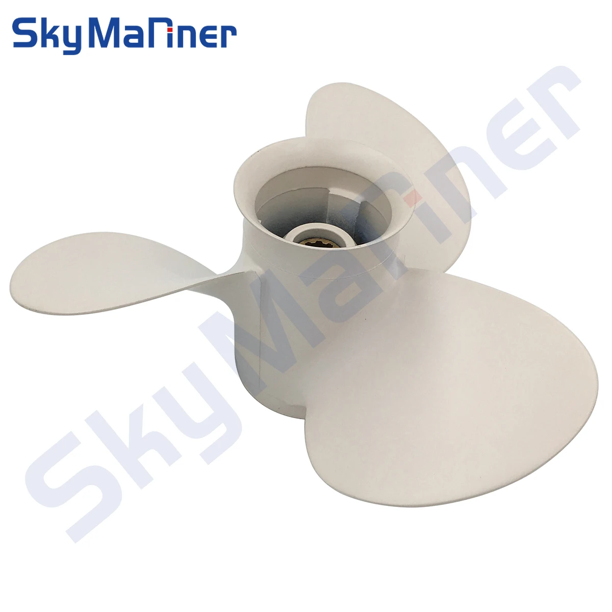 

664-45949-02-EL Пропеллер 9 7/8x13 для подвесного двигателя Yamaha 20HP-30HP, алюминиевый сплав, правостороннее вращение, 3 лопасти, белая морская лодка