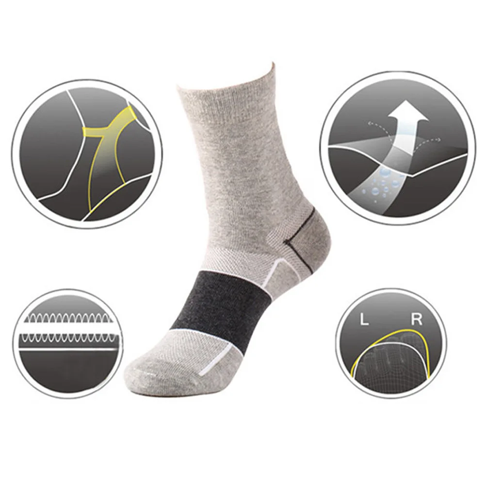 Coolmax-Chaussettes de sport respirantes et confortables pour homme, accessoire de marque de haute qualité pour le cyclisme, le basket-ball, la