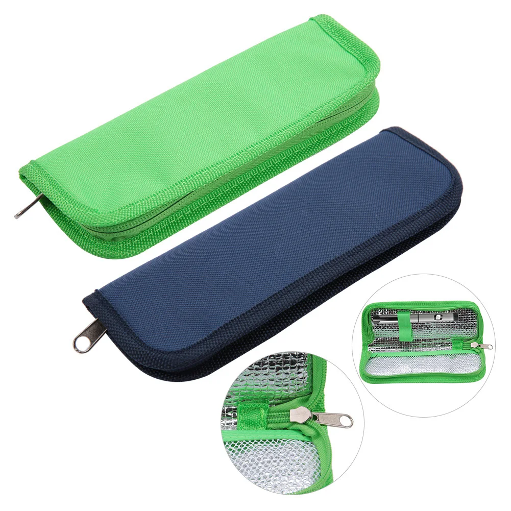 1Pc Portable Diabetic Insulin Cooler Bag Protector Pill Refrigerated Ice Box  Travel Case Insulation Outdoor Cooling Bag