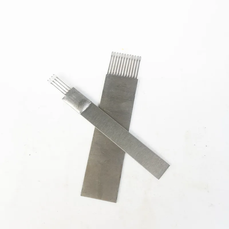 Accesorios de máquina de tejer plana con manivela manual, aguja de recolección única y horquilla de reducción, herramienta de tejer plana de 9 agujas, 10 piezas