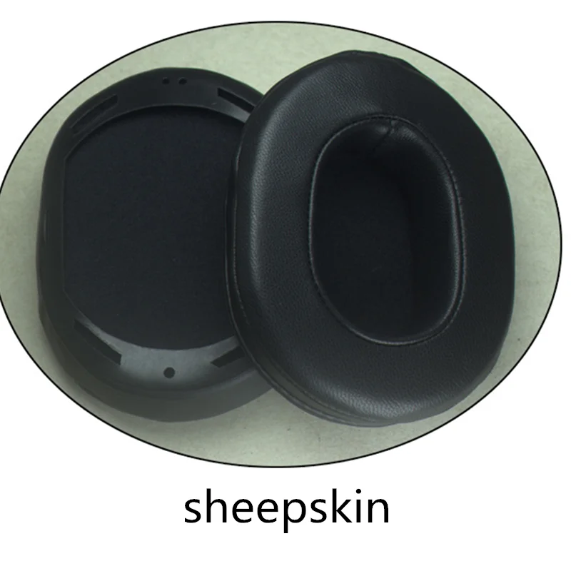 Sheepskin Replacement earpads Memory Foam Ear Pads Cushion For SONY  MDR-1A 1R 1ADAC 1ABT MK2 1RBT Headphones Black Accessories