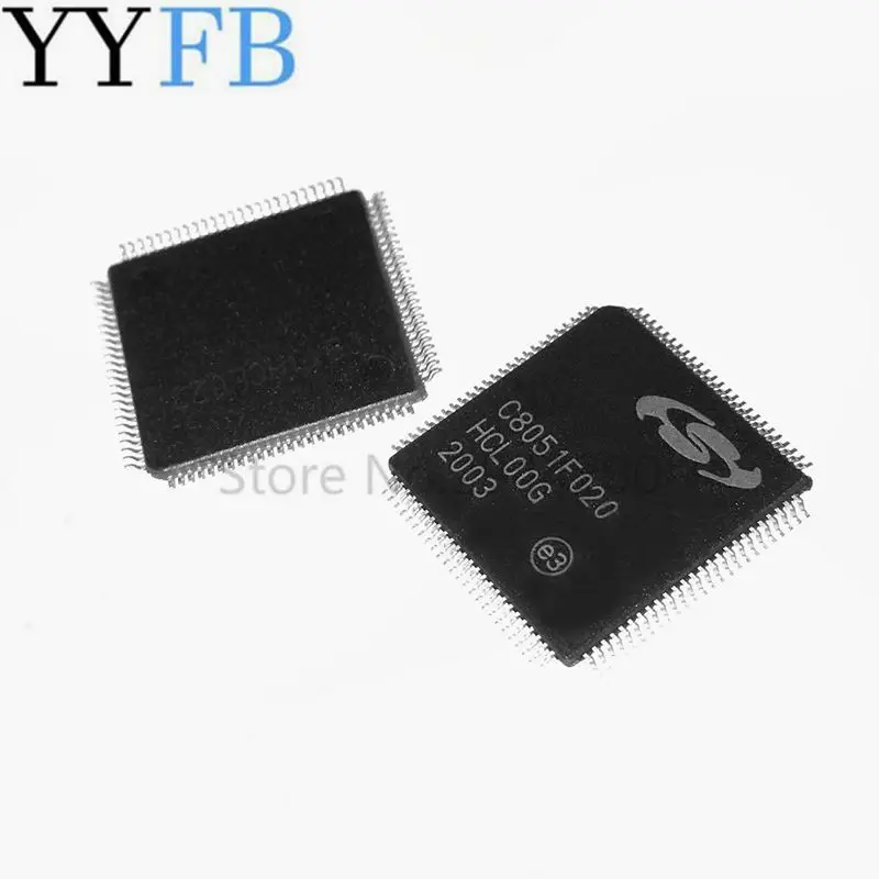 ชิป C8051f020-gqr 64KB ISP แฟลชไมโครคอนโทรลเลอร์ Tqfp-100 C8051F020-GQR