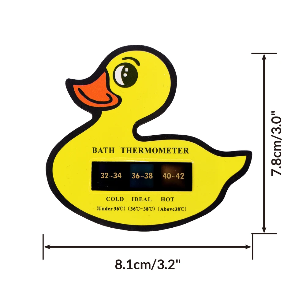 Cute Duck Pattern Babty Safety Care Bath Water Thermometer ABS Swim Pool  Temperature  Lcd Digital