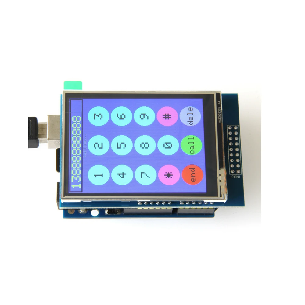 2.8 Inch 3.3V 300mA TFT LCD Shield Touch Display Module For Arduino UNO With Resistive Touch Panel DIY Kit