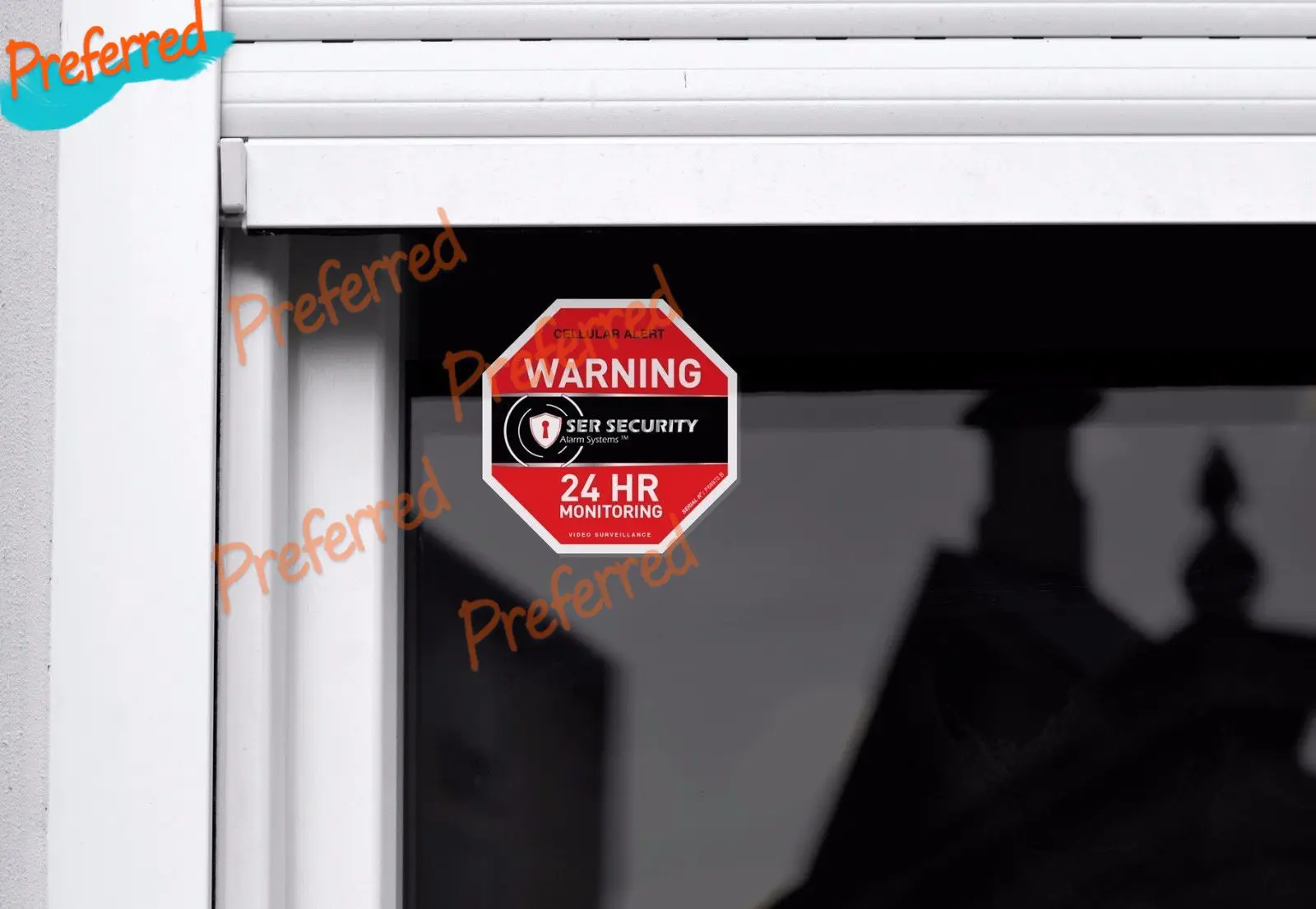 High Quality Security Monitoring Warning Decal Motocross Racing Laptop Helmet Trunk Wall Vinyl Car Sticker Die Cutting