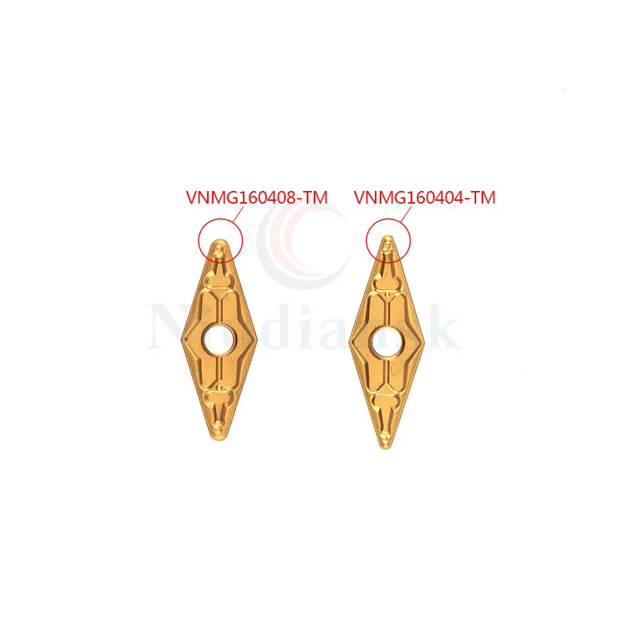 Outils de tournage de tour CNC, inserts en métal dur, résistance à l'usure, insertion de coupe, VNMG160404-TM VNMG160408-TM VNMG160412-TM LF9018, 10 pièces
