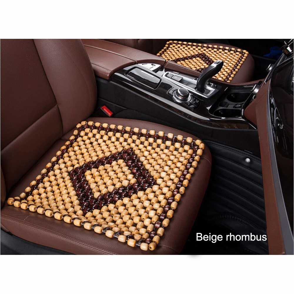 Wood Bead Car Seat Cushion Wood Cape Massage Seat Cover Universal Wood Bead Covers for Kia Hyundai Volvo Lada Renault