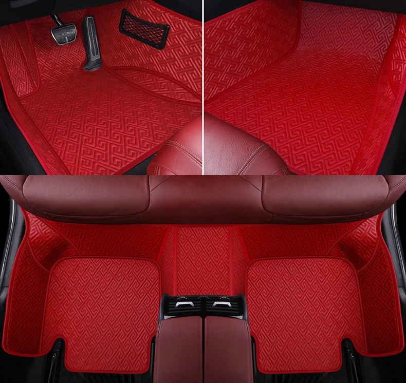 

custom car floor mats leather for volvo s60 xc70 s80 c30 s40 v40 v60 XC-Classi v90 xc60 xc90 s90 floor mats for cars accessories