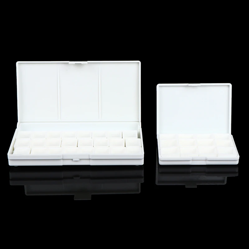 12/24 شبكة الألوان المائية لوحة فارغة لوحة اللوحة درج طلاء لدهانات الاكريليك النفط المائية