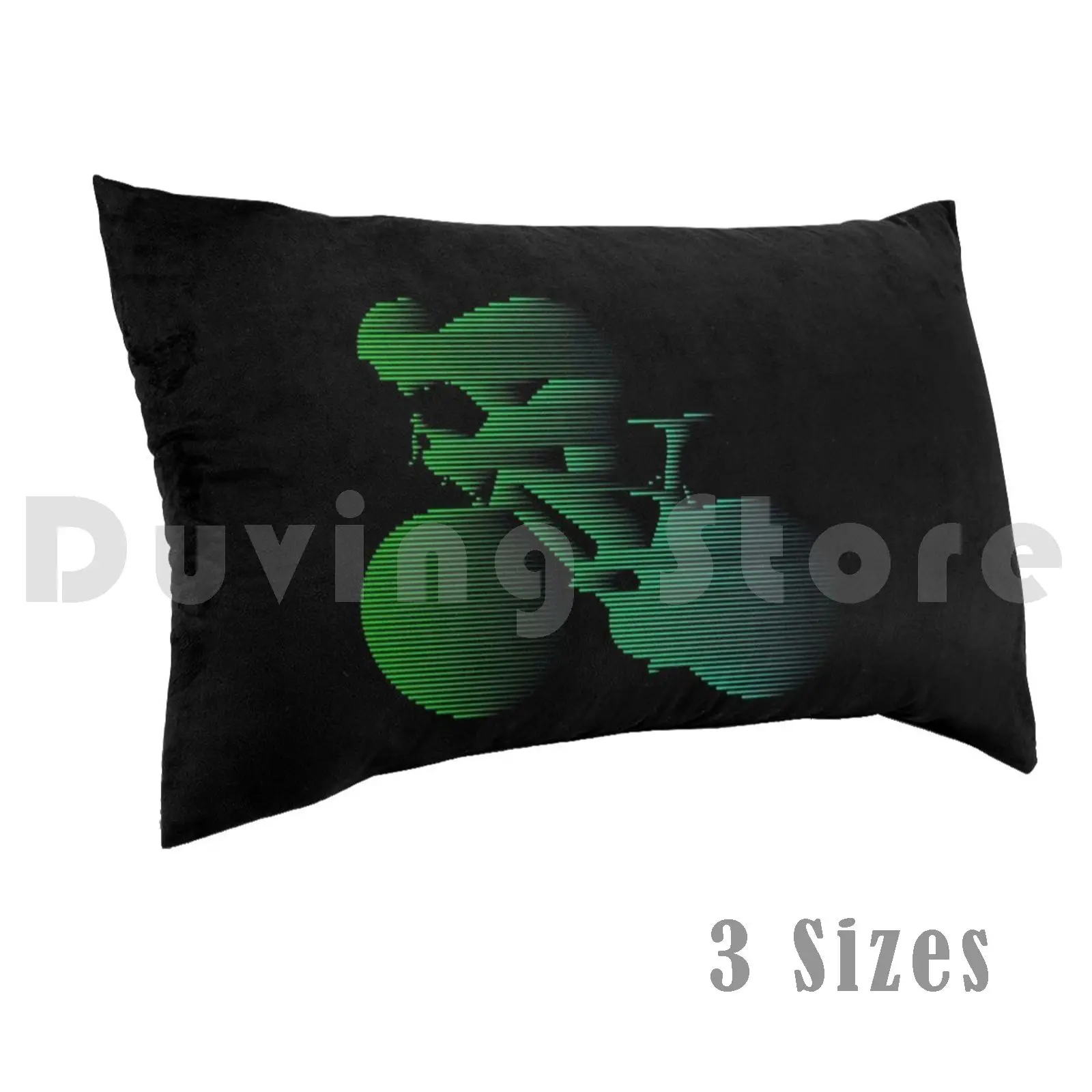 Road Cyclist Sprinting Green Jersey Pillow Case DIY 50*70 Rabedesigns Raven Rabe Cycling Sport Cyclist Cycling