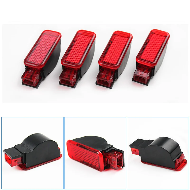 Car Red Door Panel Warning Light Lamps For A3 S3 A4 B8 S4 A5 S5 A6 C7 S6 A7 A8 S8 Q3 Q5 Q7 TT R8 RS3 RS4 RS6 8KD947411 6Y0947411