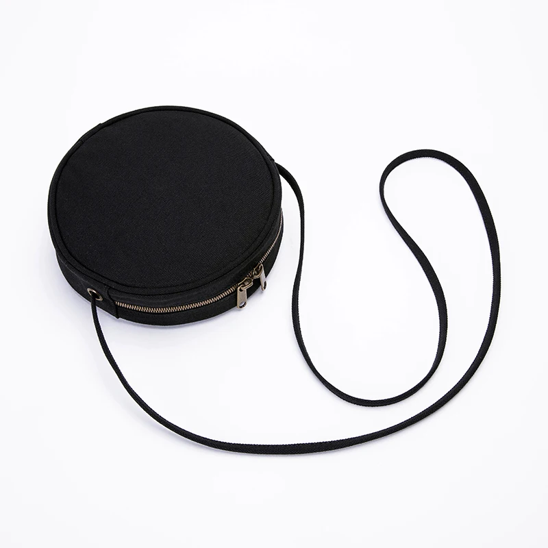 Female bag Small fresh art Harajuku Korean Messenger bag shoulder bag canvas bag small round bag