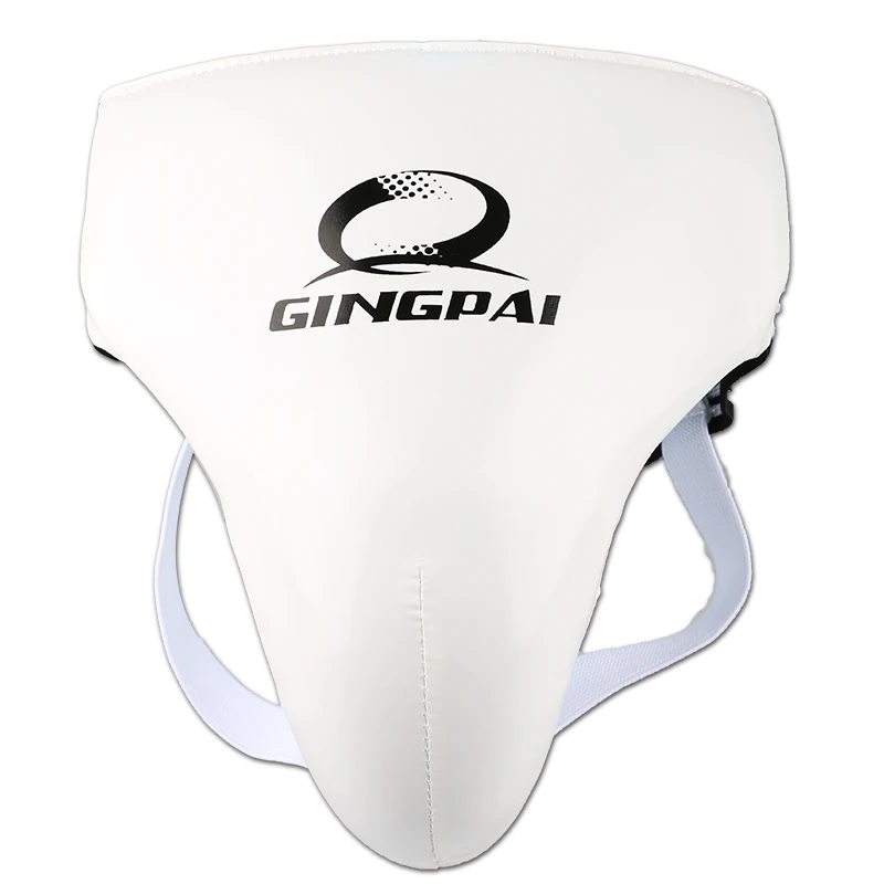 GINGPAI Adult Male Taekwondo Crotch Protector TKD Karate Groin Guard Jockstrap Child Men Penis Kick Boxing Protection