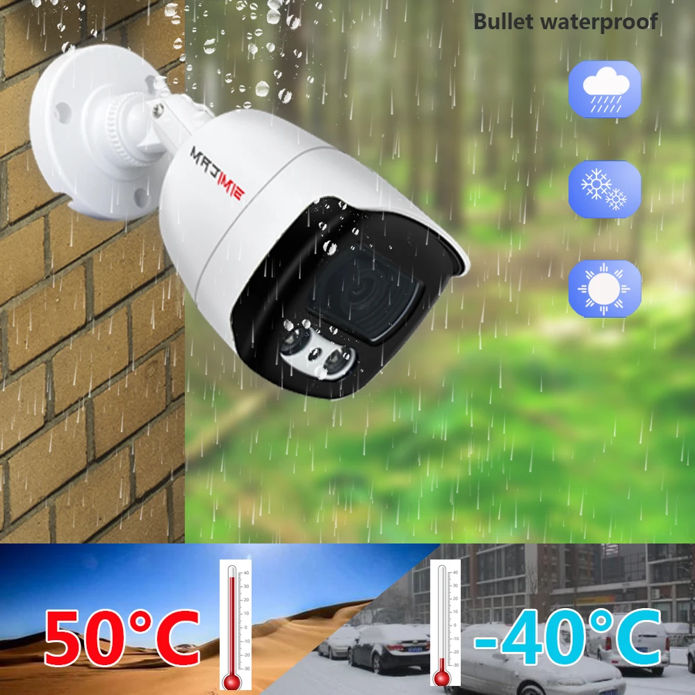 8MP 4K 3840 x 2160 PoE Camera Outdoor/Indoor IP Security Video Surveillance IP66 Waterproof Work with NVR 4MP 5MP 4K For Option