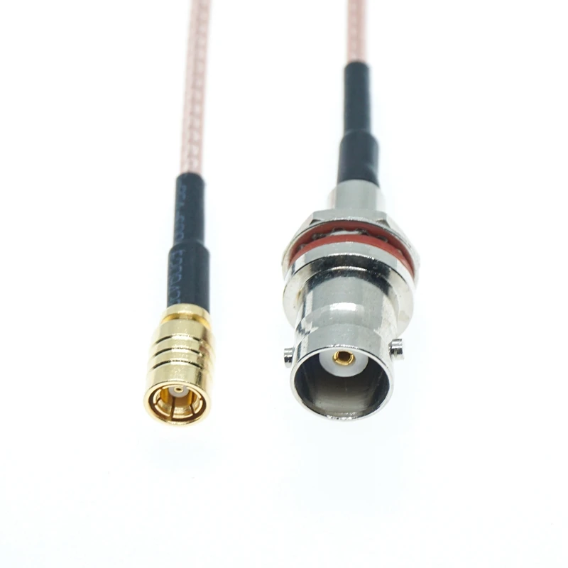 

SMB Female To BNC Female Jack O-RING Nut Bulkhead Connector Adapter Rf Pigtail Coaxial Rg316 Jumper coax Extension cable