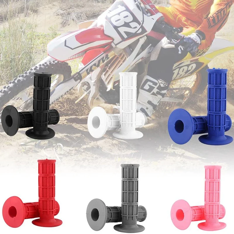 2x 22mm Motorcycle Rubber Handle bar HandleBar Motocross Anti-Skid Hand Grips Pit Dirt Bike Moto for CRF KTM RC 125 200 390 690