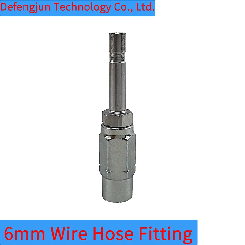 Hydraulic high pressure resin hose 6MM connector Suitable for 8.6 * 4mm resin pipes