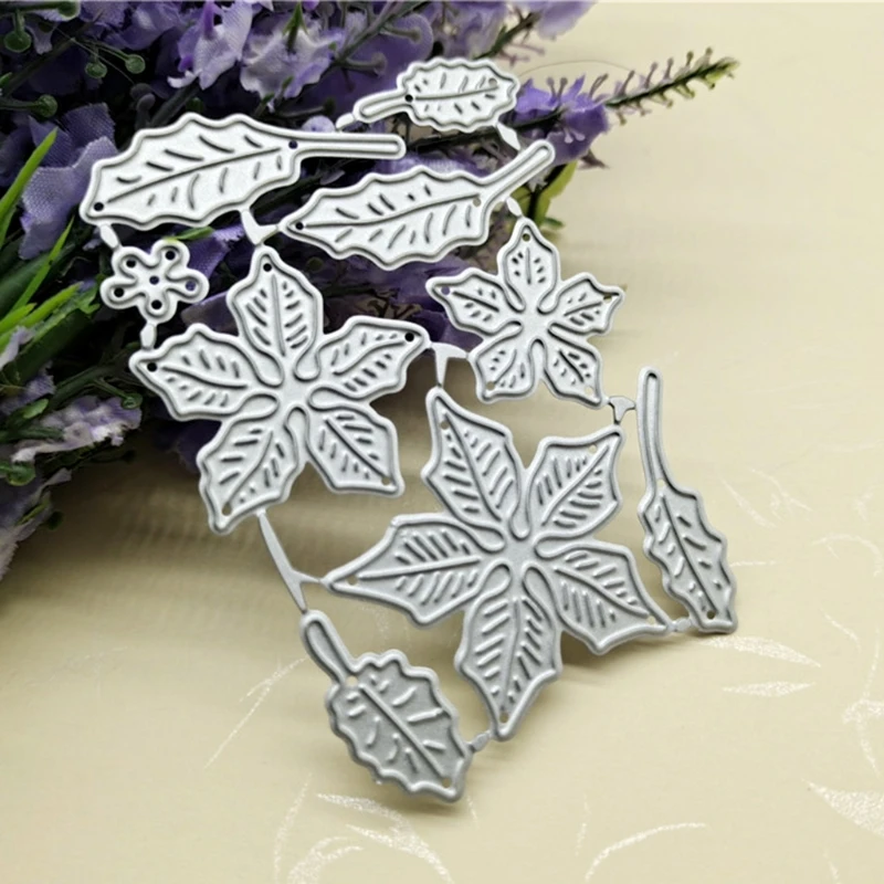 Tree Leaves Metal Cutting Dies Stencil DIY Scrapbooking Album Paper Card Template Mold Embossing Craft Decoration