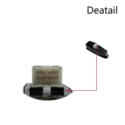 Imagen 2 del producto Interruptor principal de la ventana delantera, Control eléctrico lateral izquierdo, para Hyundai, Kia, Spectra, 1997-2001