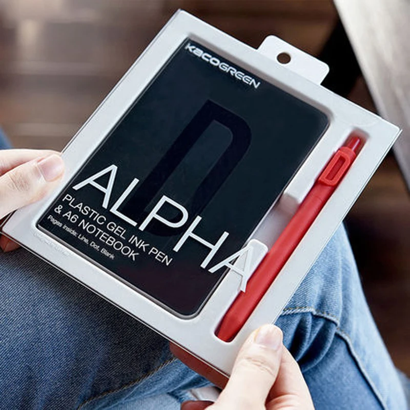 KACO A6 Notebook 0.5mm Black Ink จำนวนปากกา KACOGREEN จำนวน PEN แบบพกพาสมุดบันทึกจัดการประชุม