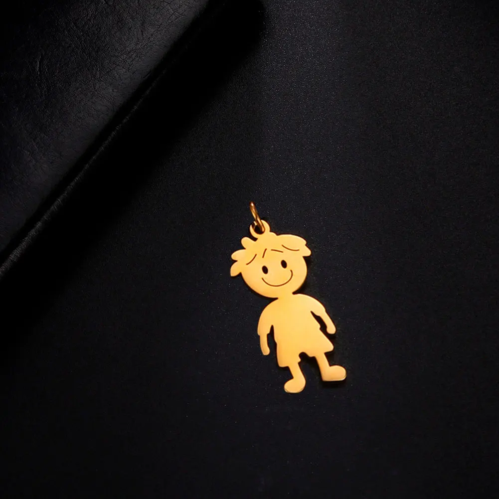 5 Piece Pendant Boy Girl Kid DIY Charm Dog Cat Charm For Necklace For Keychain Woman Men Stainless Steel Wholesale Accessories