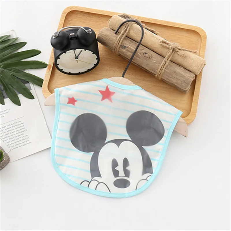 1pcs cute baby bib EVA waterproof sleeveless lunch bib baby Disney cartoon feeding cloth children baby apron adjustable new