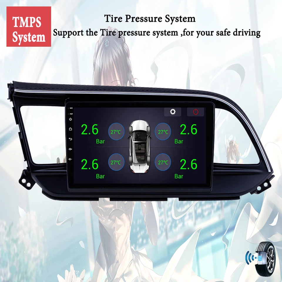 8Core أندرويد 14.0 راديو السيارة فيديو الموسيقى A/V مشغل رئيس وحدة لشركة هيونداي إلنترا 2018 - 2020 مع 4G Lte WiFi SWC DAB + DSP