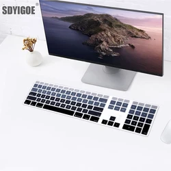 Silicone Keyboard Cover Keypad Skin Protector For Apple Magic Keyboard with Numeric Keypad A1843 MQ052LL/A MB110/B A1243 Imac